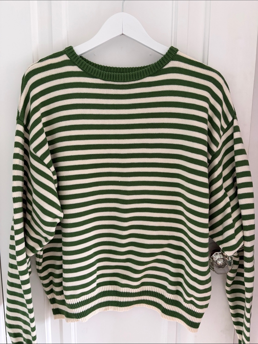 Sonderhaus • Striped I Can’t Believe it’s not Vintage Crewneck Sweater (Size M)